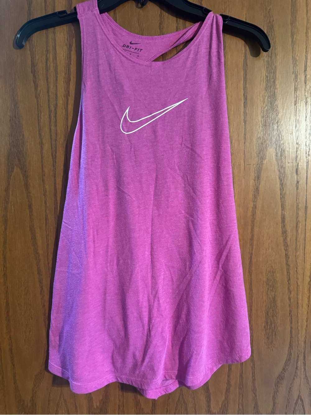Nike Pink A-Line Dri-FIT Athletic Tank